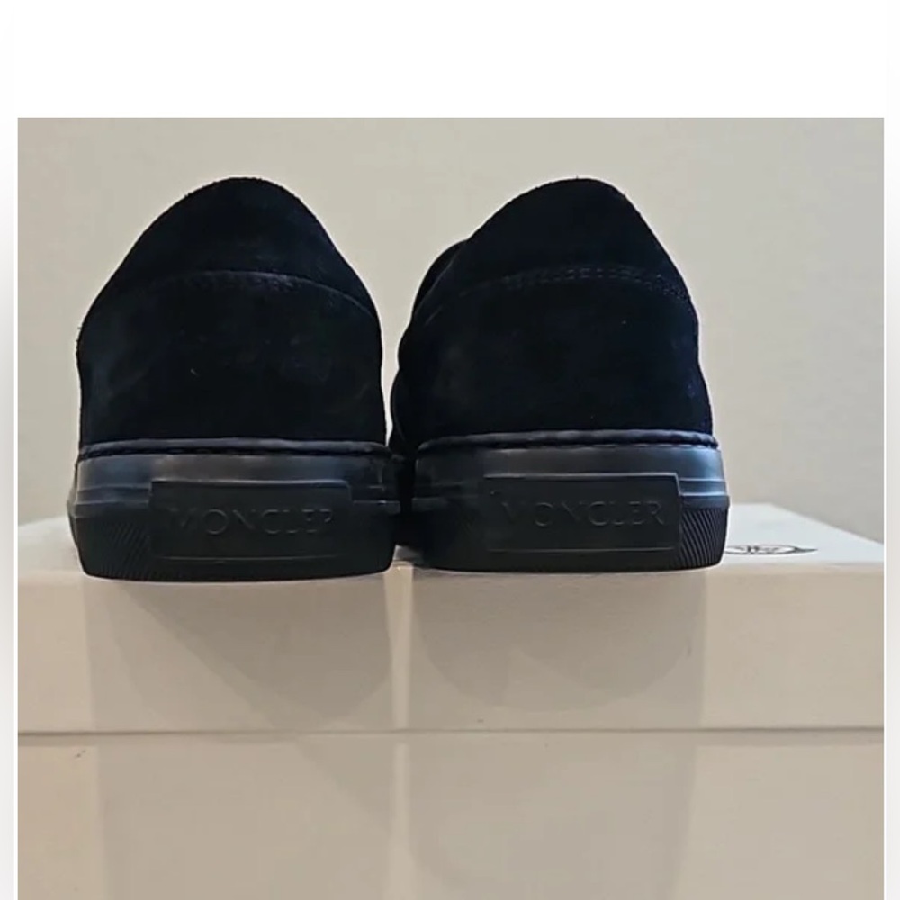 MONCLER Meredith Blue Suede Leather Loafer Slip-on Sneakers EU40/ size10 - Picture 11 of 11